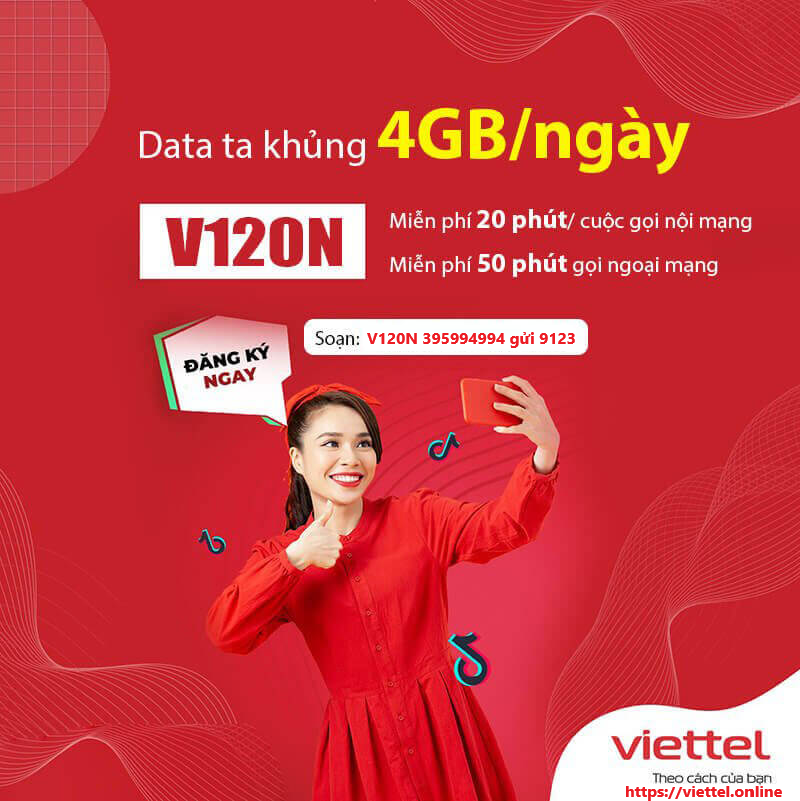 Gói cước V120N Viettel