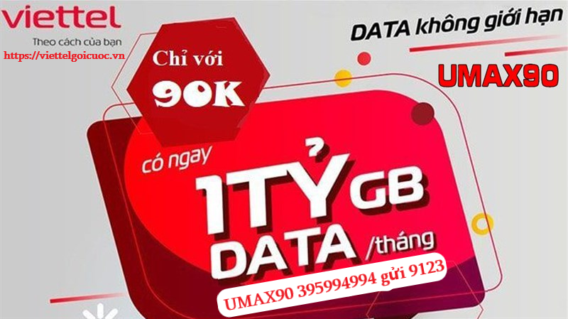 Gói cước UMAX90 Viettel