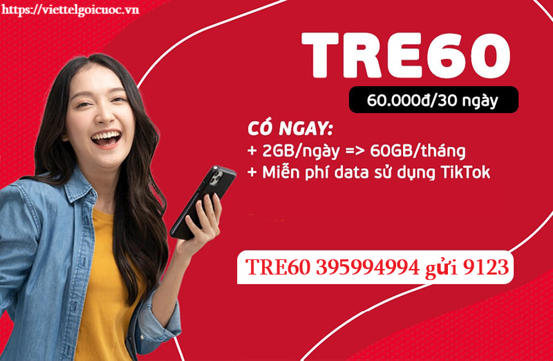 Gói cước TRE60 Viettel