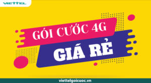 Cú pháp đăng ký các gói cước 4G Viettel giá rẻ ưu đãi nhất 1