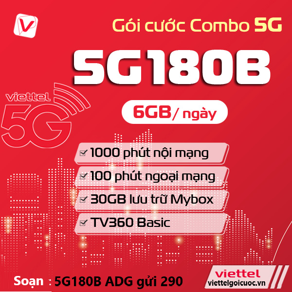 Gói cước 5G180B Viettel