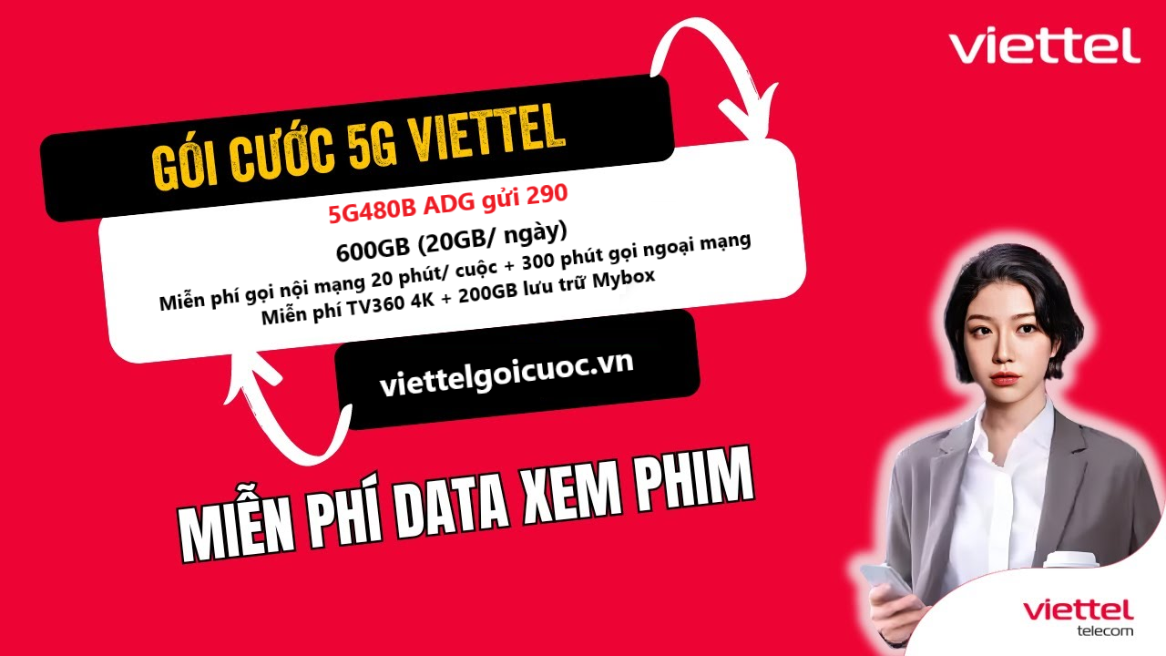 Gói cước 5G480B Viettel