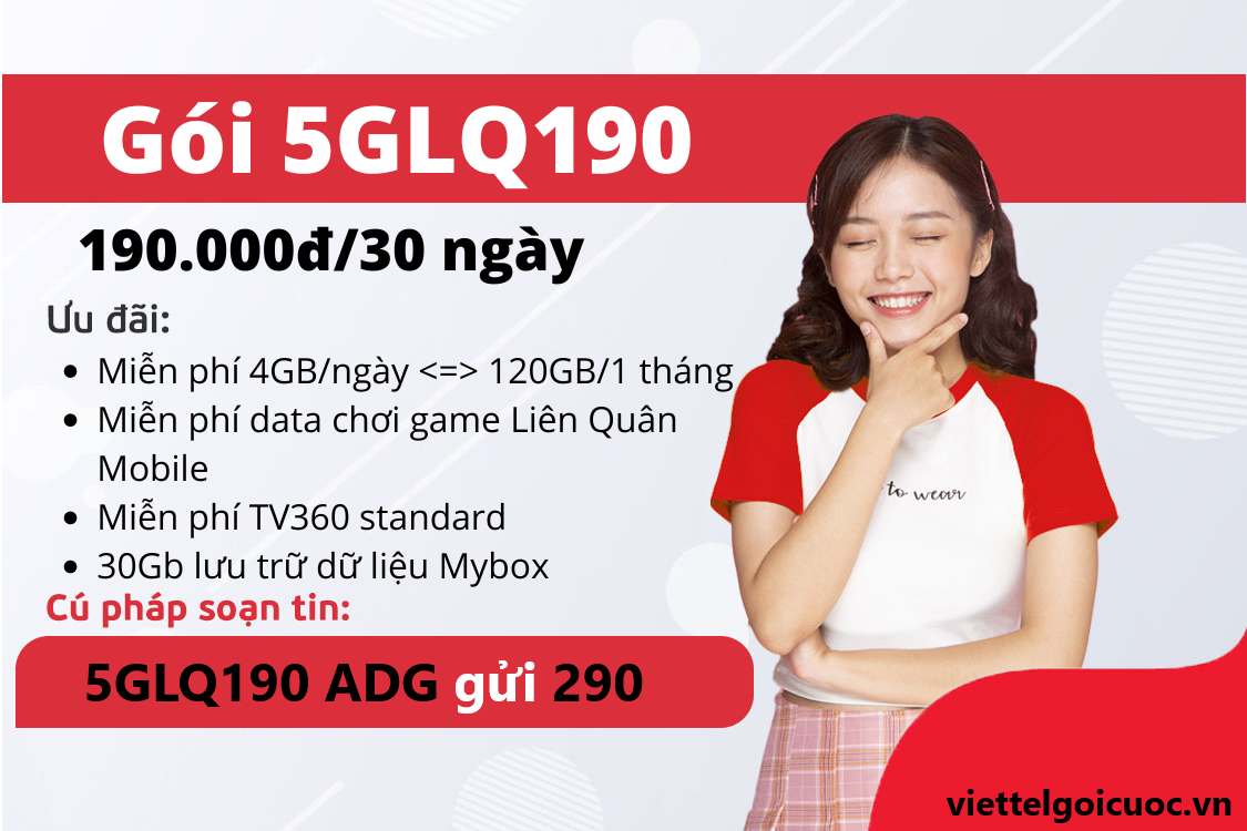 Gói cước 5GLQ190 Viettel